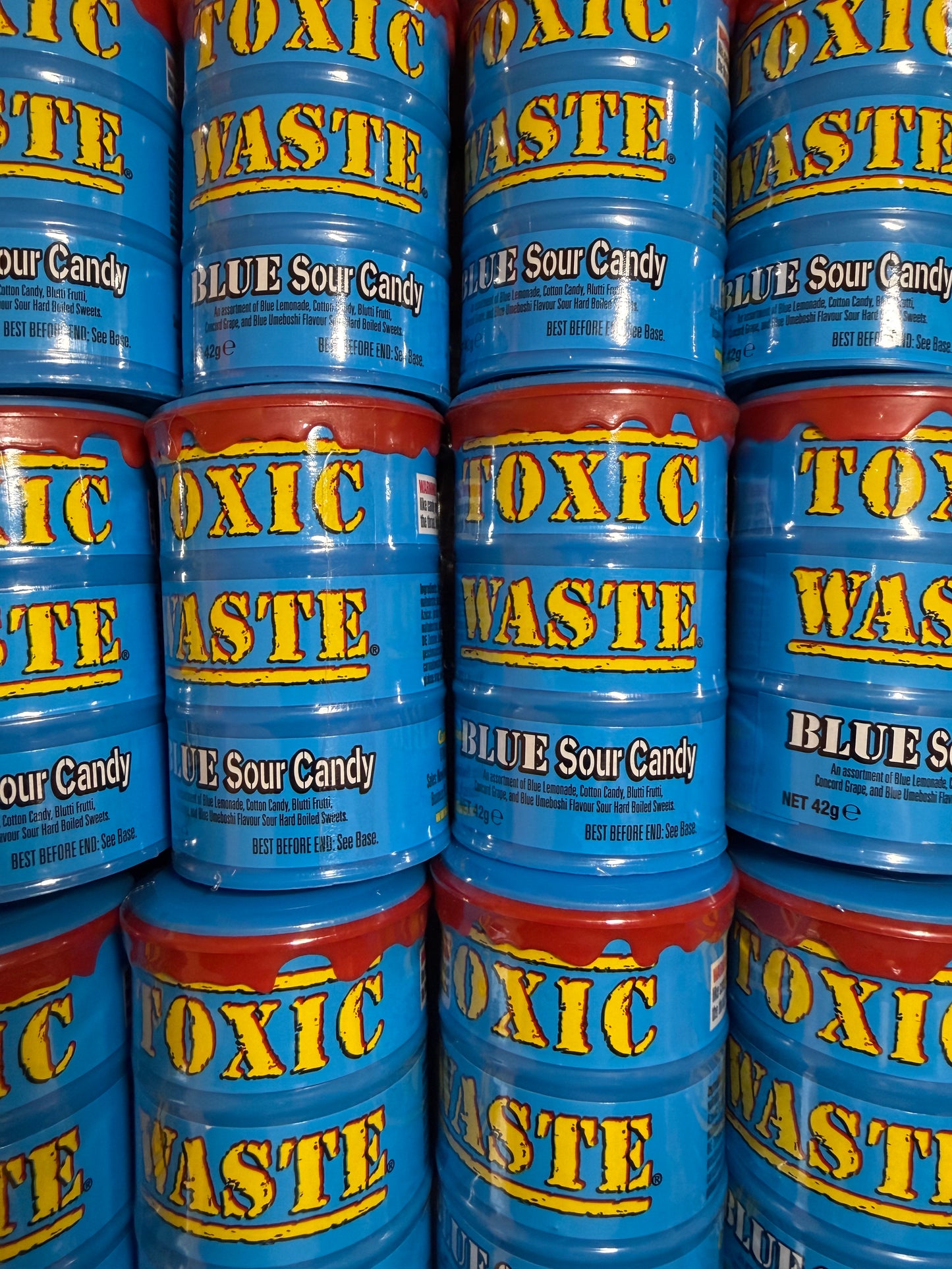 BONBON TOXIC WASTE – 5 saveurs (Blue Drum Sour Candy)